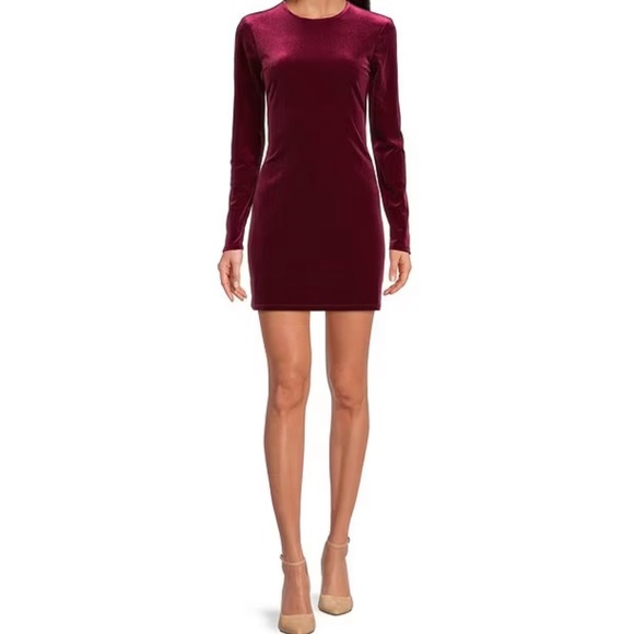 Gianni Bini
Pam Velvet Crew Neck Long Sleeve Bodycon Sheath Dress - Picture 1 of 9